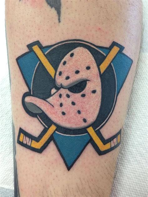 Mighty Ducks Tattoo By Rob Levis Duck Tattoos Tattoos Skin Candy