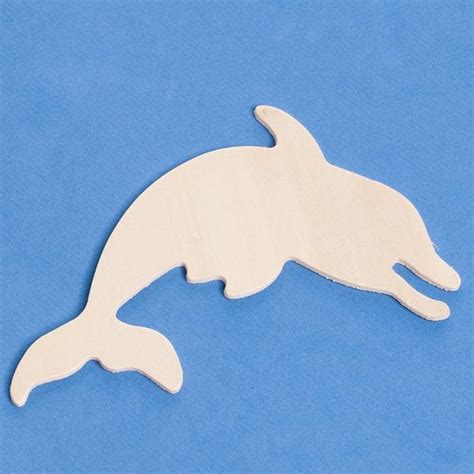 Unfinished Wood Dolphin Cutout All Wood Cutouts Wood Crafts Craft