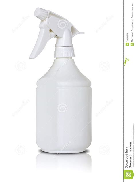 White Spray Bottle Stock Photo Image Of Liquid Isolated 52486998