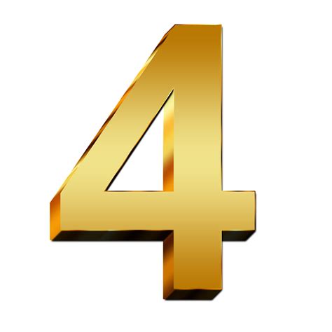 Number 4 Png Images Transparent Background Png Play