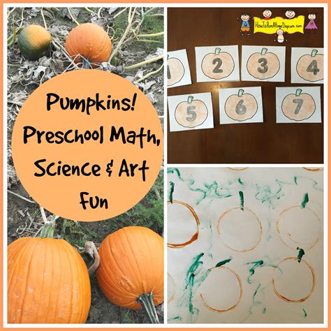 Pumpkins Preschool Math Science And Art Fun How To Run A Home Daycare