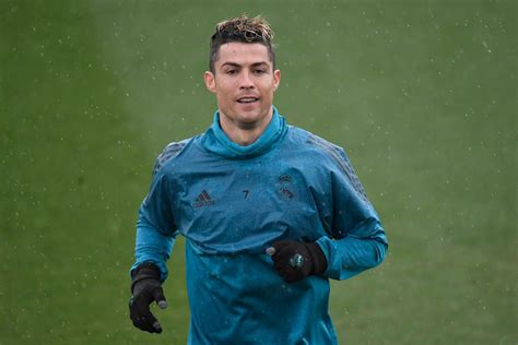 Cristiano Ronaldo Spotted Training At Real Madrids Valdebebas Sporting