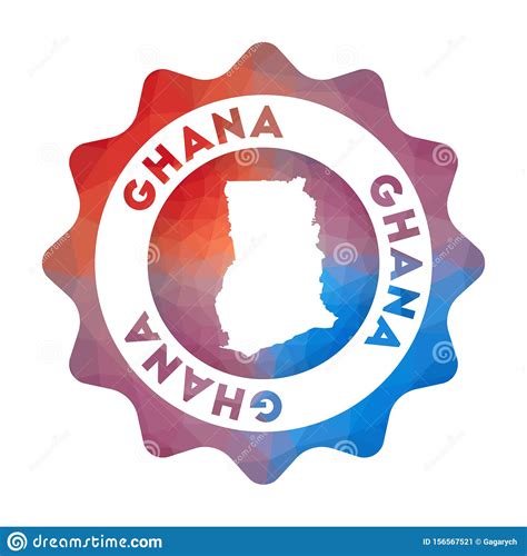 Ghana Low Poly Logo Stock Vector Illustration Of Multicolored 156567521