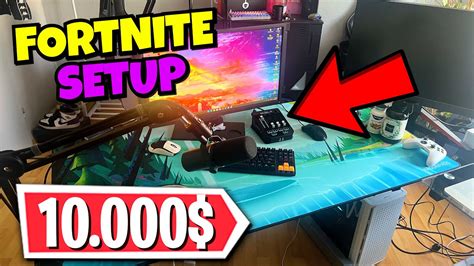 My 10000 Fortnite Gaming Setup 2022 Setup Room Tour Youtube