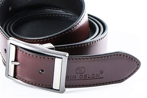 REVERSIBLE LEATHER BELT - Belts - E-shop | alaindelon.co.uk