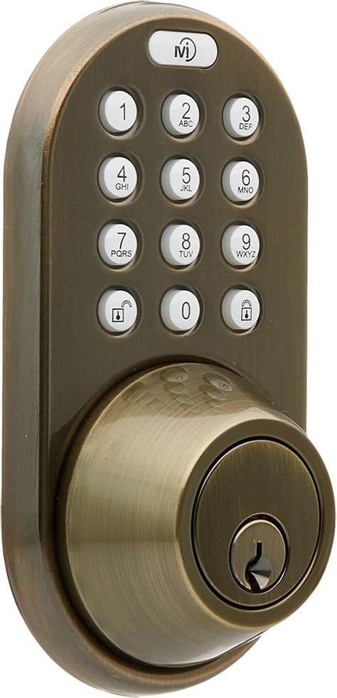 Milocks Xf 02aq Digital Deadbolt Door Lock With Keyless Entry Via