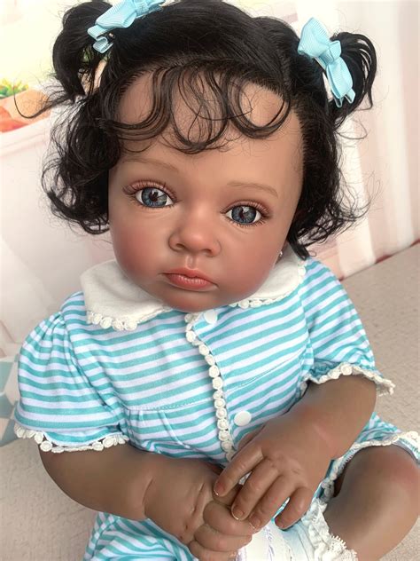 Reborn Baby Dolls African American Handmade High Quality 3d Etsy