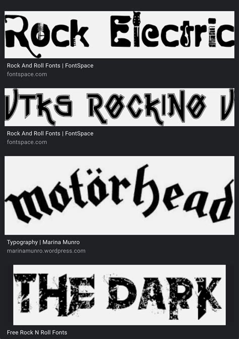 Rock And Roll Font Dafont Free Fonts Crafts And Graphics