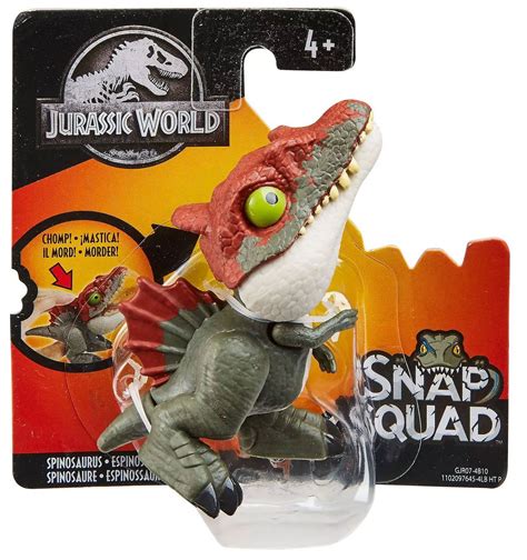 Jurassic World Snap Squad Spinosaurus Mini Figure Dark Green Mattel
