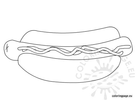 When autocomplete results are available use up and down arrows to review and enter to select. Fast Food - Hot dog - Coloring Page