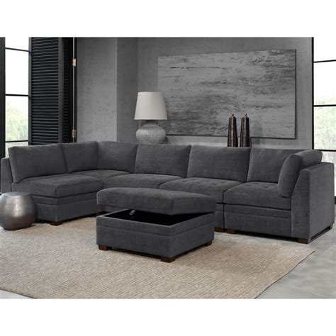 See more ideas about sectional sofa, sectional, modular sectional. Thomasville Tisdale Dark Grey 6 Piece Modular Fabric Sofa | Costco UK