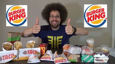 Burger King Ultimate Menu Challenge L 11000 Calories Youtube