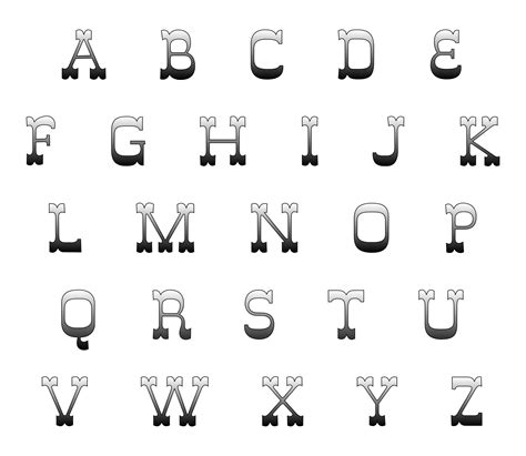 Letter Fonts Alphabet Printable Templates Printable Free