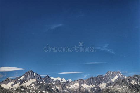 Mountain Range Under A Clear Blue Sky Stock Photo Image Of Room