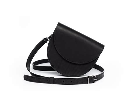 Black Saddle Bag Crossbody Bag Leather Saddle Purse Etsy