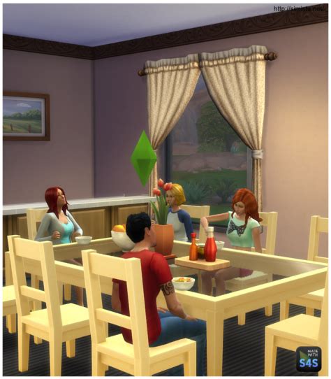 My Sims 4 Blog The Kahuna Wider Dining Table By Mr S