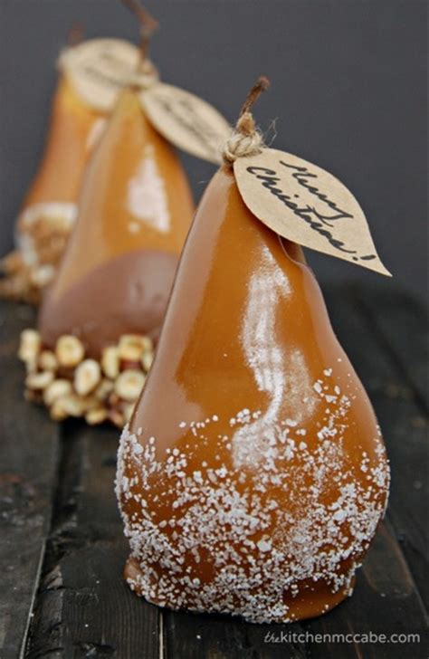 Caramel Dipped Pears Recipe Chefthisup