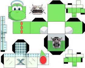 Yoshi 3ds Commercal Paper Toy Free Printable Papercraft