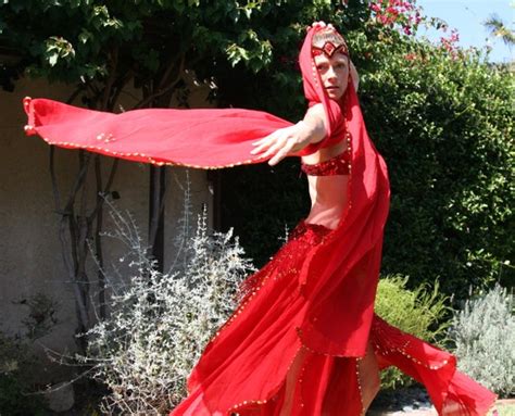 Ruby Red Professional Bellydancer Costume Gem