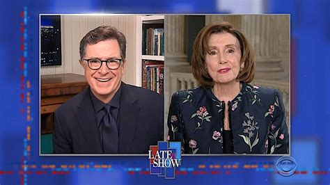 Nancy Pelosi Tells Stephen Colbert Her Plans To Protect The 2 Trillion