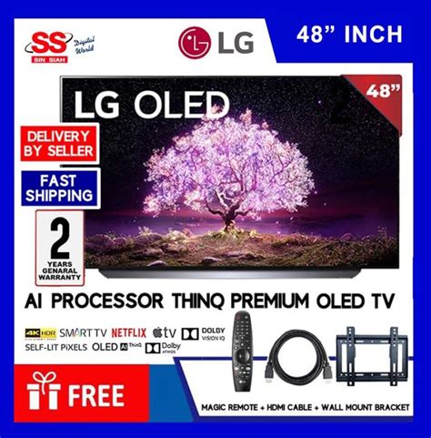 Lg 48 C1 Series 4k Smart Self Lit Oled Oled48c2psa Evo Tv With Ai