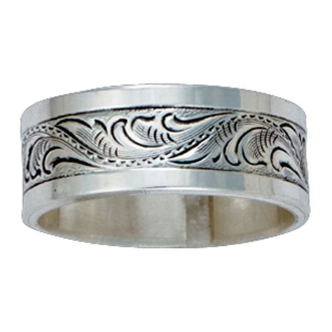 If you and your beloved met through a comic con or you are both into the more nerdy or geeky hobbies out there, you will be sure to love these engraving ideas! Size 10 - Pure Montana Men's Sterling Silver Engraved Band ...