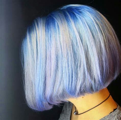 Sky Blue Tones For Hair Holiday Hairstyles Short Hairstyles For Women
