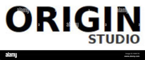 Origin Studio Logo White Stock Photo Alamy