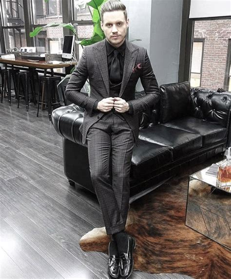 Top 30 Best Charcoal Grey Suit Black Shoes Styles For Men