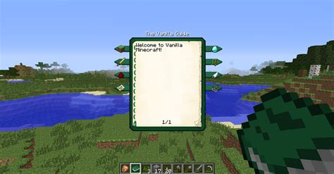 Vanilla Guide In Game Documentation On Vanilla Minecraft Minecraft