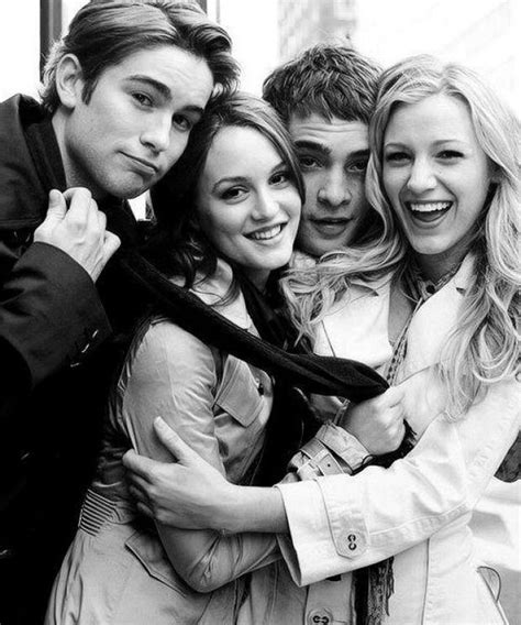 Chase Crawford Leighton Meester Ed Westwick And Blake Lively Just Finished Gossip Girl