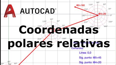 Coordenadas Polares Relativas En Autocad 2019 Ejercicio 1 Copa YouTube