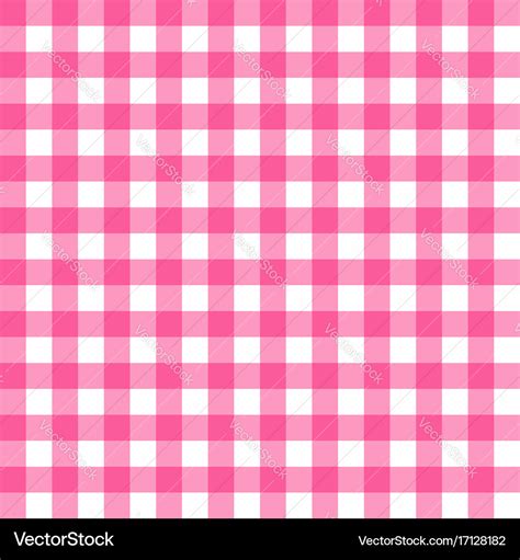 Picnic Table Cloth Seamless Pattern Pink Vector Image