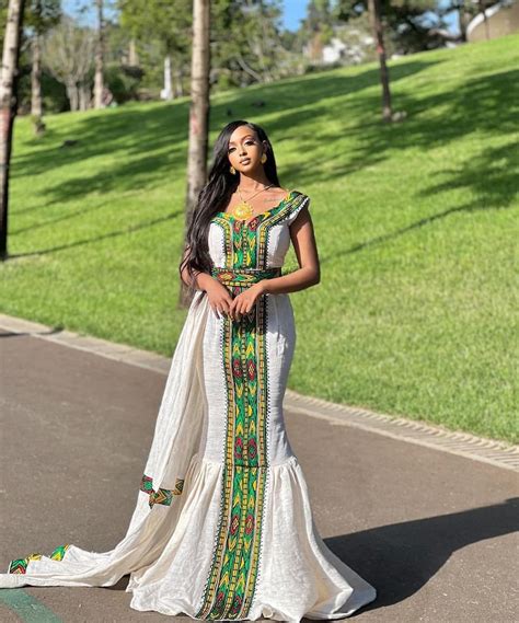 Modern Habesha Kemis Elegant Ethiopian Habesha Dress Zuria Etsy