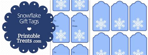 Free Printable Snowflake Name Tags