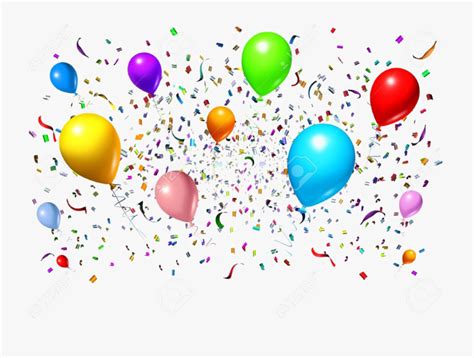 Celebration Free Png Image Balloons And Streamers Free Transparent