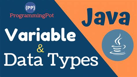Java Variables And Primitive Data Types Programming Pot