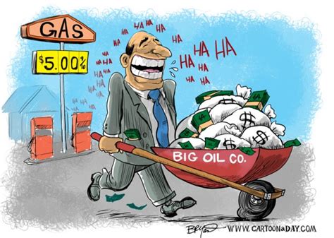 Big Oil Laughs All The Way To The Bank Cartoon