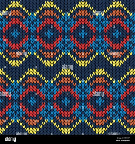 Ethnic Motley Background In Red Yellow Orange And Blue Colours
