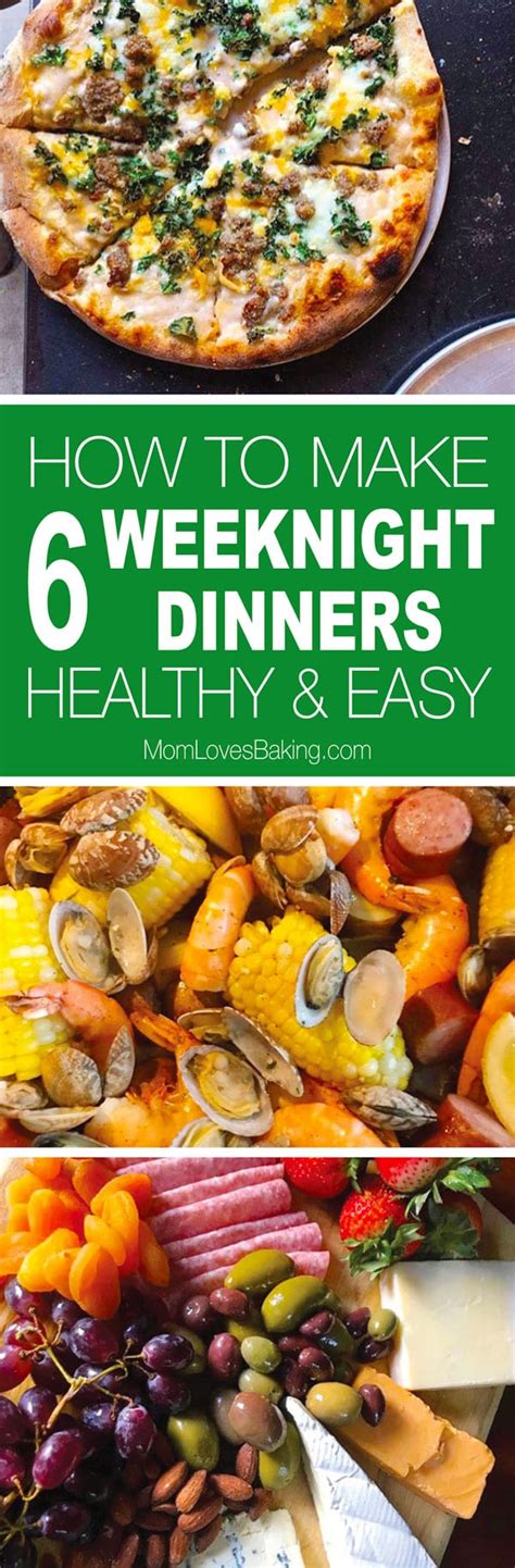 6 Healthy and Easy Weeknight Dinners - Mom Loves Baking