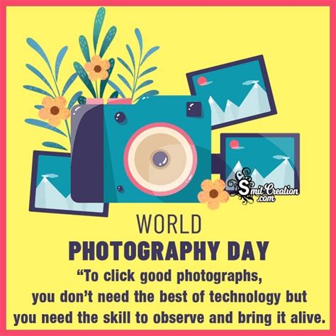 Happy World Photography Day Wishes