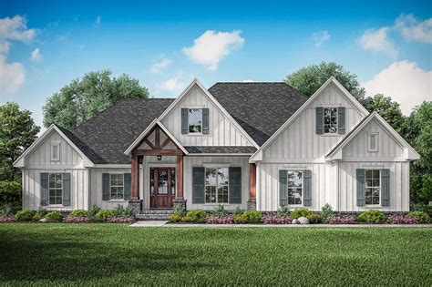 Free ground shipping available to the united states and canada. Farmhouse Style House Plan - 3 Beds 2.5 Baths 2358 Sq/Ft Plan #430-195 - Houseplans.com