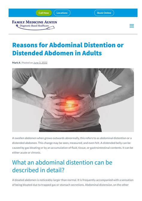 Abdominal Distention In Adults And Reasons A Guideline By