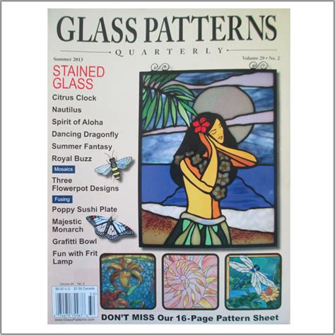 Glass Patterns Quarterly Summer 2013 Magazine Franklin Art Glass