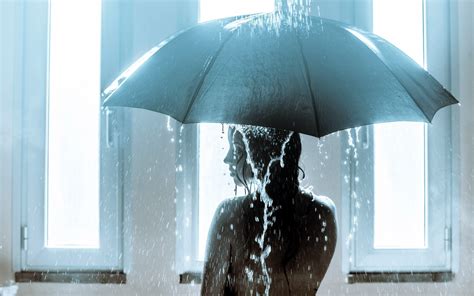 1920x1200 Women Umbrella Rain Water Bright Wallpaper Coolwallpapersme