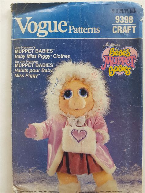 Kits And How To Craft Supplies And Tools Vogue 9398 Jim Hensons Muppet