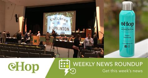 Weekly News Update 043023 Town Meeting Edition Ehop Hopkinton