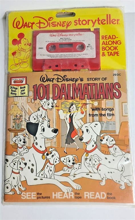 Vintage Walt Disney 101 Dalmatians 1983 Read Along Book And Tape Ebay