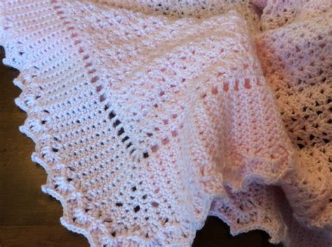 Baby Christening Blanket Custom Crochet2 Sizestextured Edgeyour