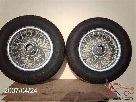 Mgb Original Wire Wheels X 4 With New Tyres